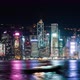 Time-lapse cityscape at night of Symphony of lights show event at Victoria Harbour in Hong Kong city - VideoHive Item for Sale