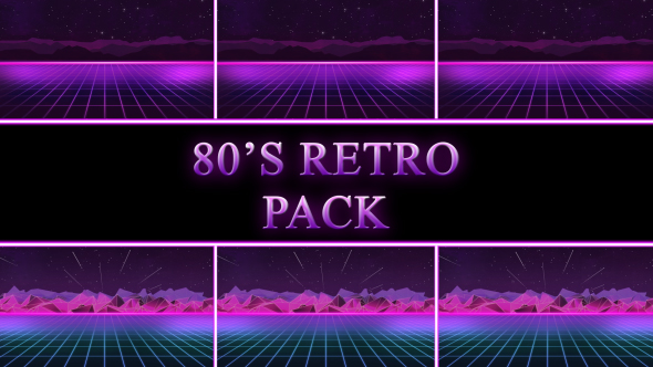 80s Retro Background Pack