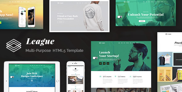 League: Empower Your Business with Our Dynamic HTML Template!