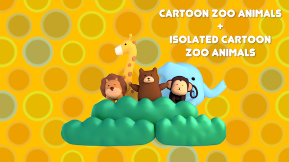 Cartoon Zoo Animals Pack alt