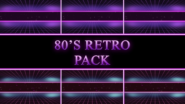 80s Retro Background Pack