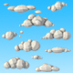 10 Low Poly Clouds Pack - 3DOcean Item for Sale