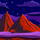 Red Mountains Game Background - GraphicRiver Item for Sale