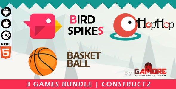 3 in 1 Construct 2 HTML5 Game Bundle - Construct2 CAPX