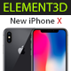 Element3D - iPhone X Collection - 3DOcean Item for Sale
