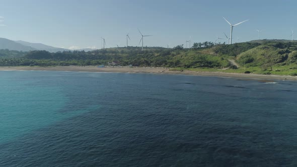 Seascape with Beach and Sea. Philippines, Luzon