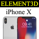 Element3D - iPhone X Collection - 3DOcean Item for Sale