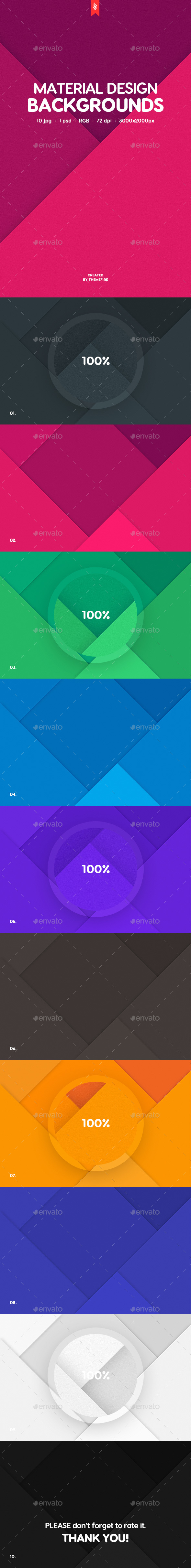 10 Material Design Backgrounds