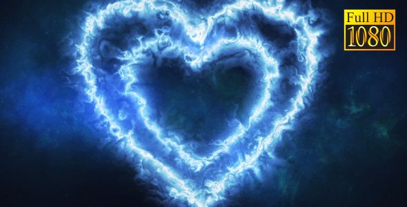 Blue Heart Love Background