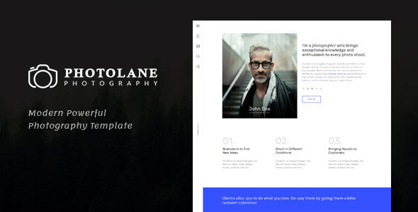 Photolane | Photography HTML Template