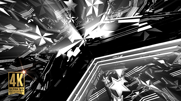 VJ 4K Strobe Star Space