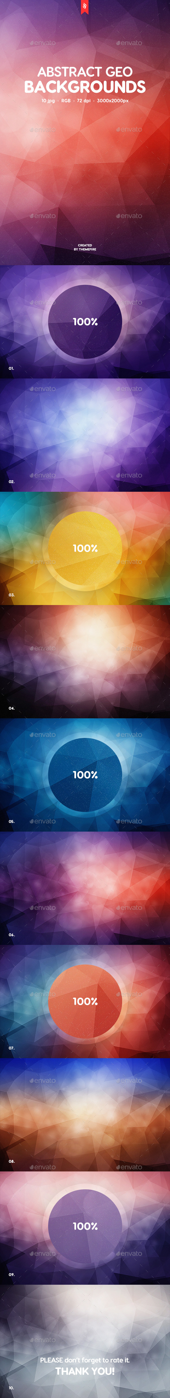 10 Abstract Geo Backgrounds