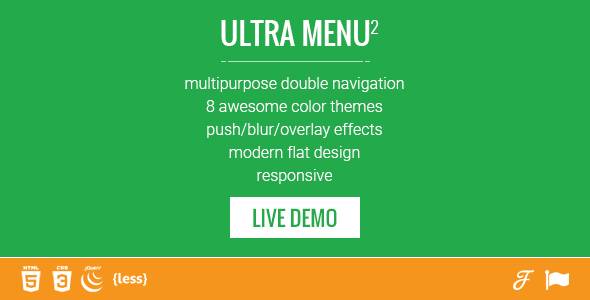 Mobile First Double Responsive Menu nawigacyjne