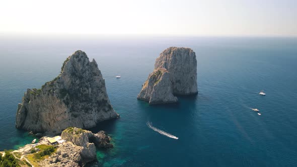 Faraglioni in Capri Italy