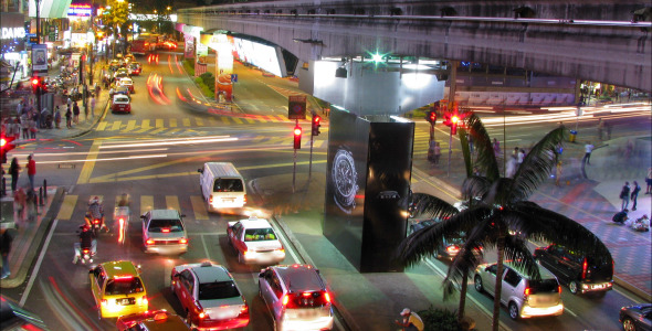 City Traffic Lights Time Lapse