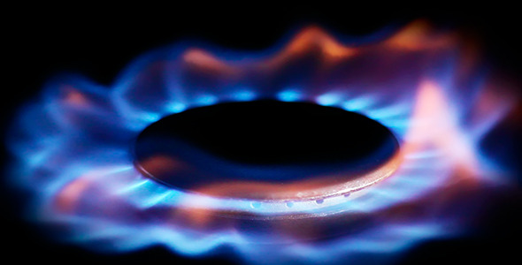 Natural Gas Inflammation In Stove Burner