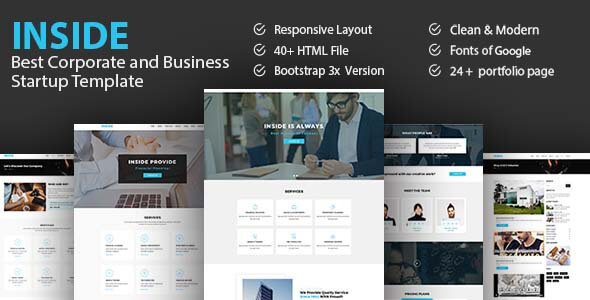 Inside - Best Corporate And Business Startup Template