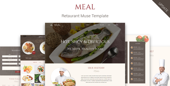 Meal_Restaurant Muse Template