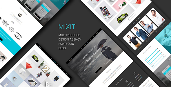 Mixit_Responsive Uniwersalny szablon jednej strony Muse