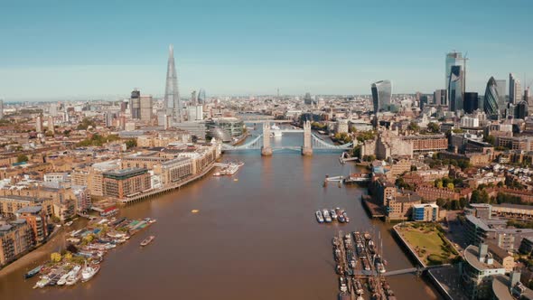 Tower Bridge in London, the UK