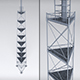 Scaffolding radio tower power - 3DOcean Item for Sale