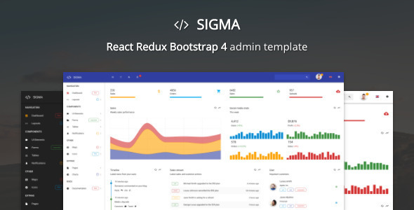Sigma - React Bootstrap 4 Admin Template