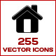 255 simple vector icons - GraphicRiver Item for Sale