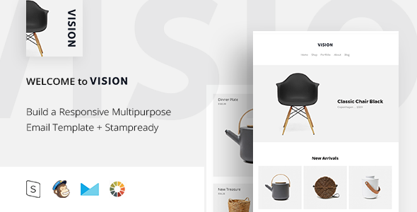 Vision - Responsive Email + StampReady Builder