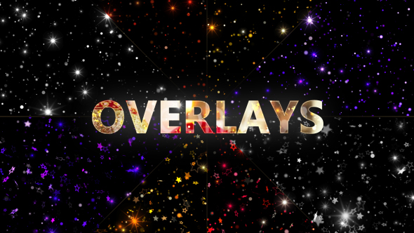 Overlays Glittering Particles