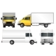 Set Truck Template. Cargo Van Vector Illustration - GraphicRiver Item for Sale