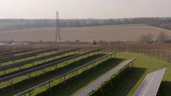 Solar Farm and Arable Farm Flyover