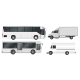 City Bus and Truck Template. Passenger Transport - GraphicRiver Item for Sale