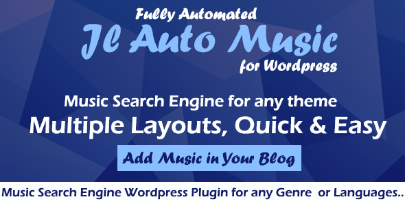 Auto Mp3 Music Search Engine Wordpress Plugin