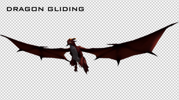 Red Dragon - Glide Animation. alt