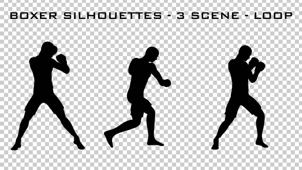 Silhouettes Of Boxer - 3 Scene alt