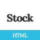 Stock Product Landing Page Template - ThemeForest Item for Sale