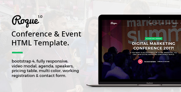 Roque - Conference & Event HTML Template
