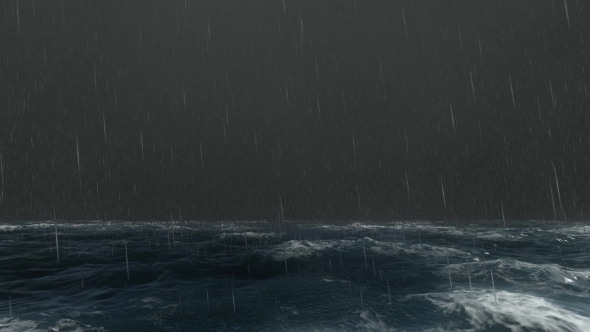 Lightning Above Stormy Sea Ocean alt