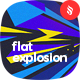 Abstract Flat Explosion Backgrounds
