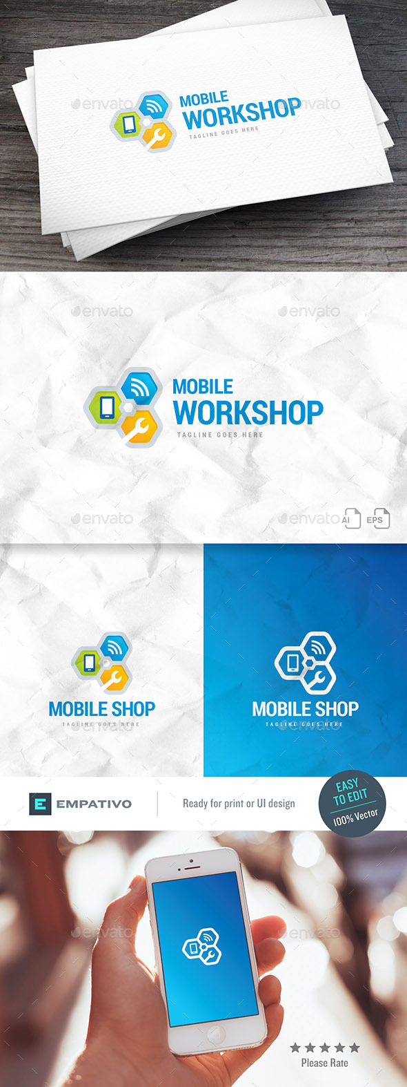 Mobile Workshop Logo Template