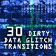 Dirty Data Glitch Transitions - VideoHive Item for Sale