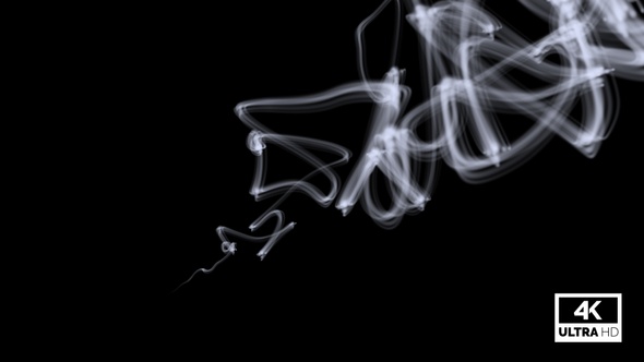 Abstract Wispy White Smoke Slowly Floating alt