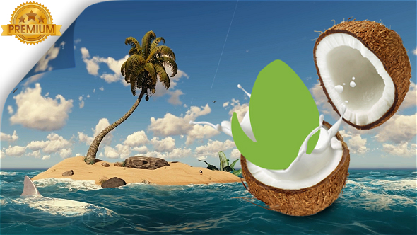 Logo Reveal Nature Coconut