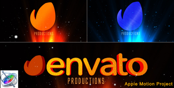 Cinematic Rays Logo - Apple Motion