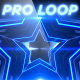 Blue Party Star V1 - Professional VJ Background Loop - VideoHive Item for Sale