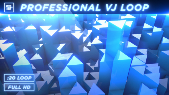 Dancing Crystals - Professional VJ Background Loop