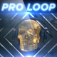Golden Rocking Skull - Professional VJ Background Loop - VideoHive Item for Sale