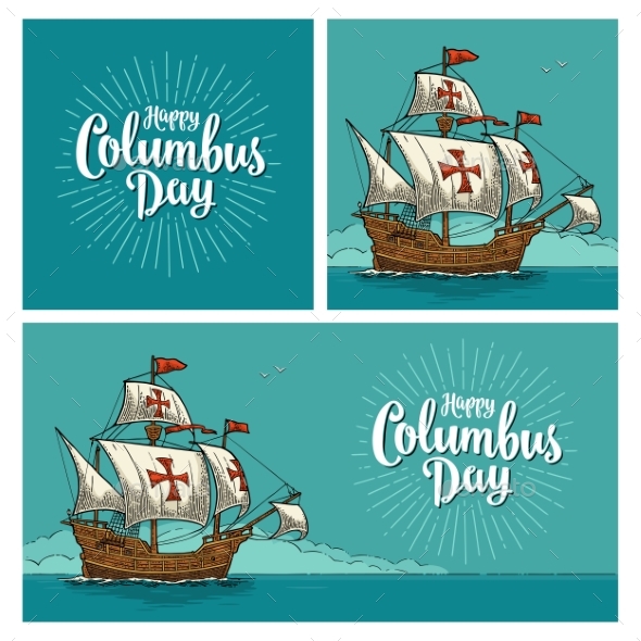 Posters for Happy Columbus Day