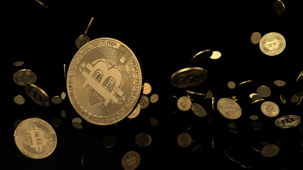 Bitcoin Background - Black alt