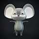 Cartoon Mouse Gray - 3DOcean Item for Sale